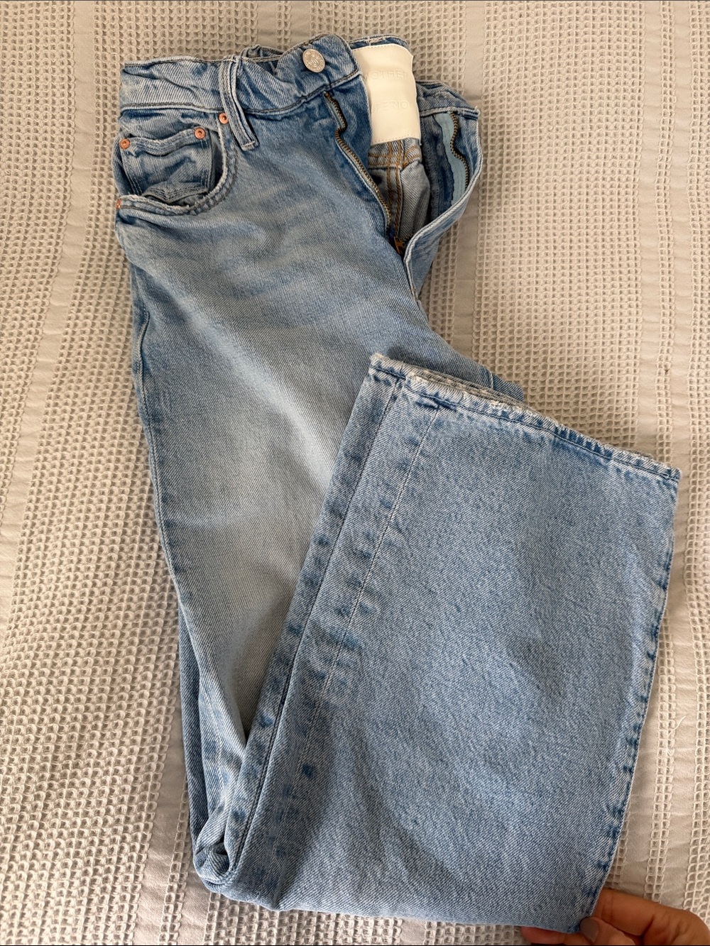MOTHER The Rambler Zip Flood Jeans in Reelin’ In The Fun